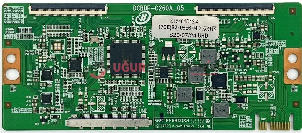 DCBDP-C260A 20, ST5461D12-4, CX550DLEDM, OV55F950 T CON BOARD