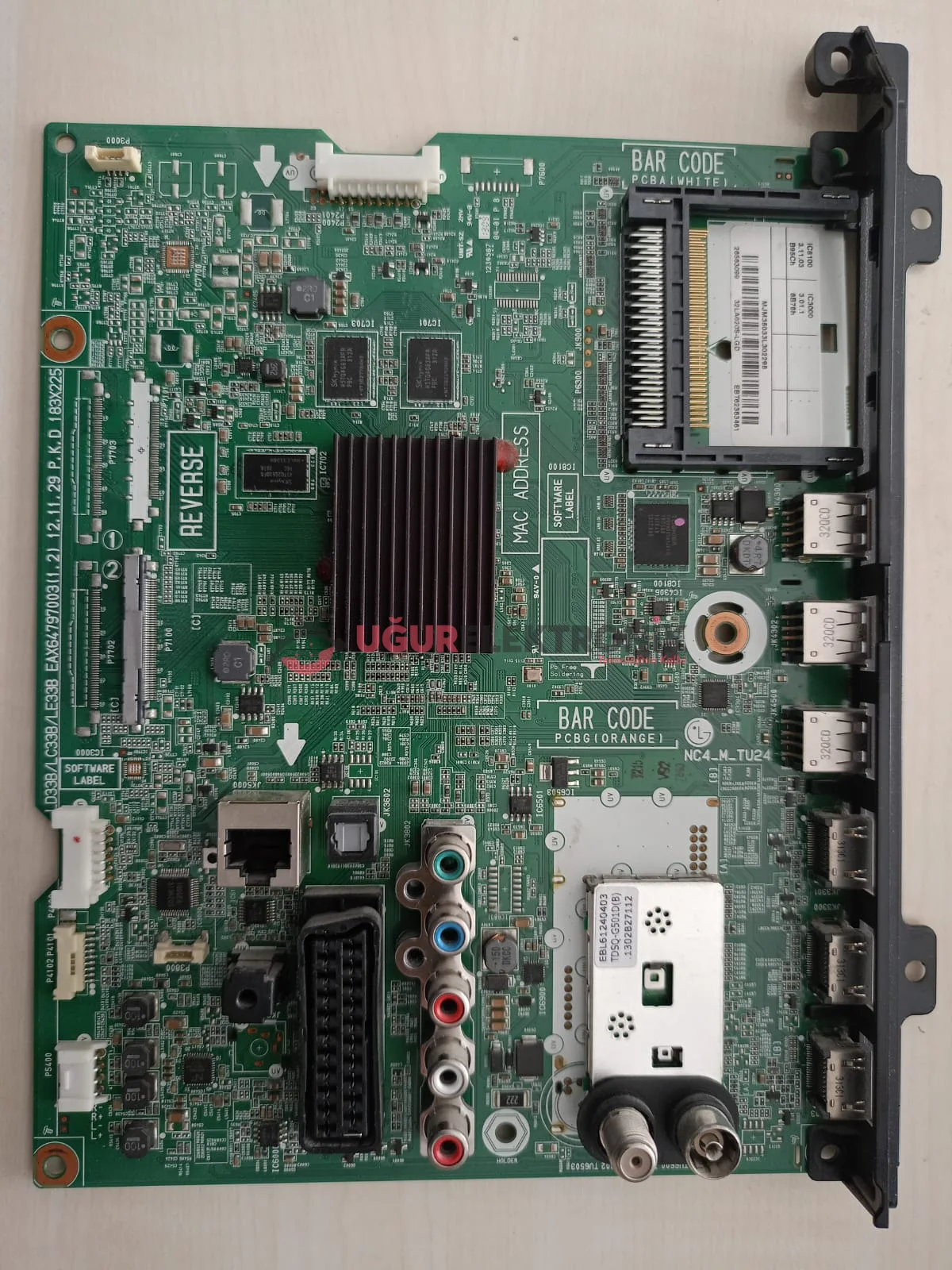 EBT62383461 , EAX64797003 (1.2) , LG 32LA620S , MAIN BOARD , ANAKART