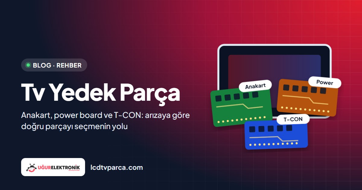 TV Yedek Parça Rehberi: Anakart, Power Board, T-CON ve LED Driver